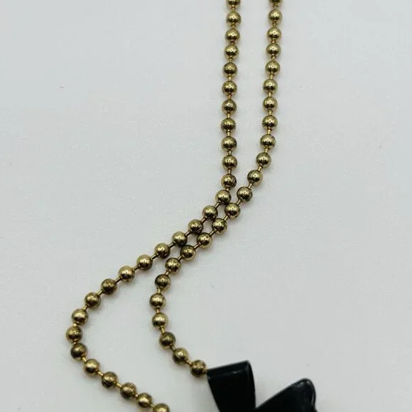 Betsy Johnson Silver Tone Camera  Black Enamel And Rhinestones Necklace - Picture 4 of 7